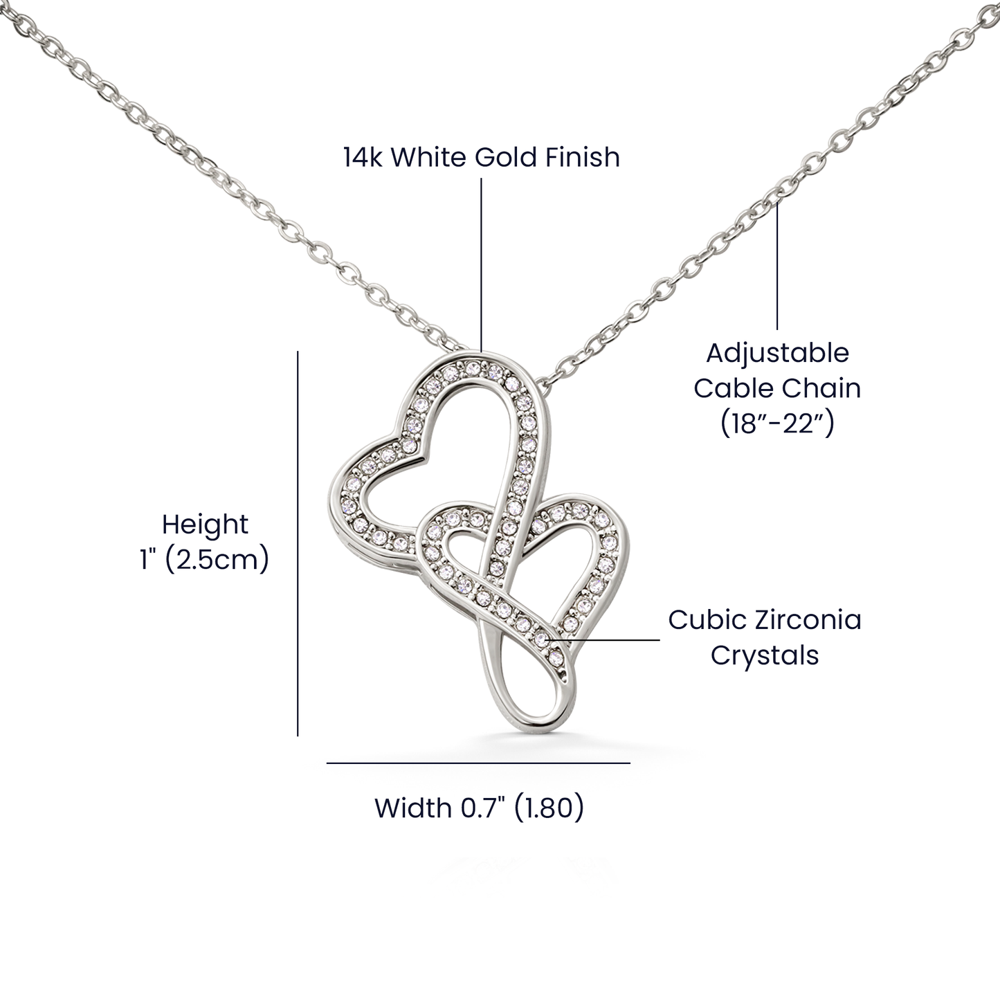 Two Hearts, One Bond – Heart-to-Heart Pendant Necklace