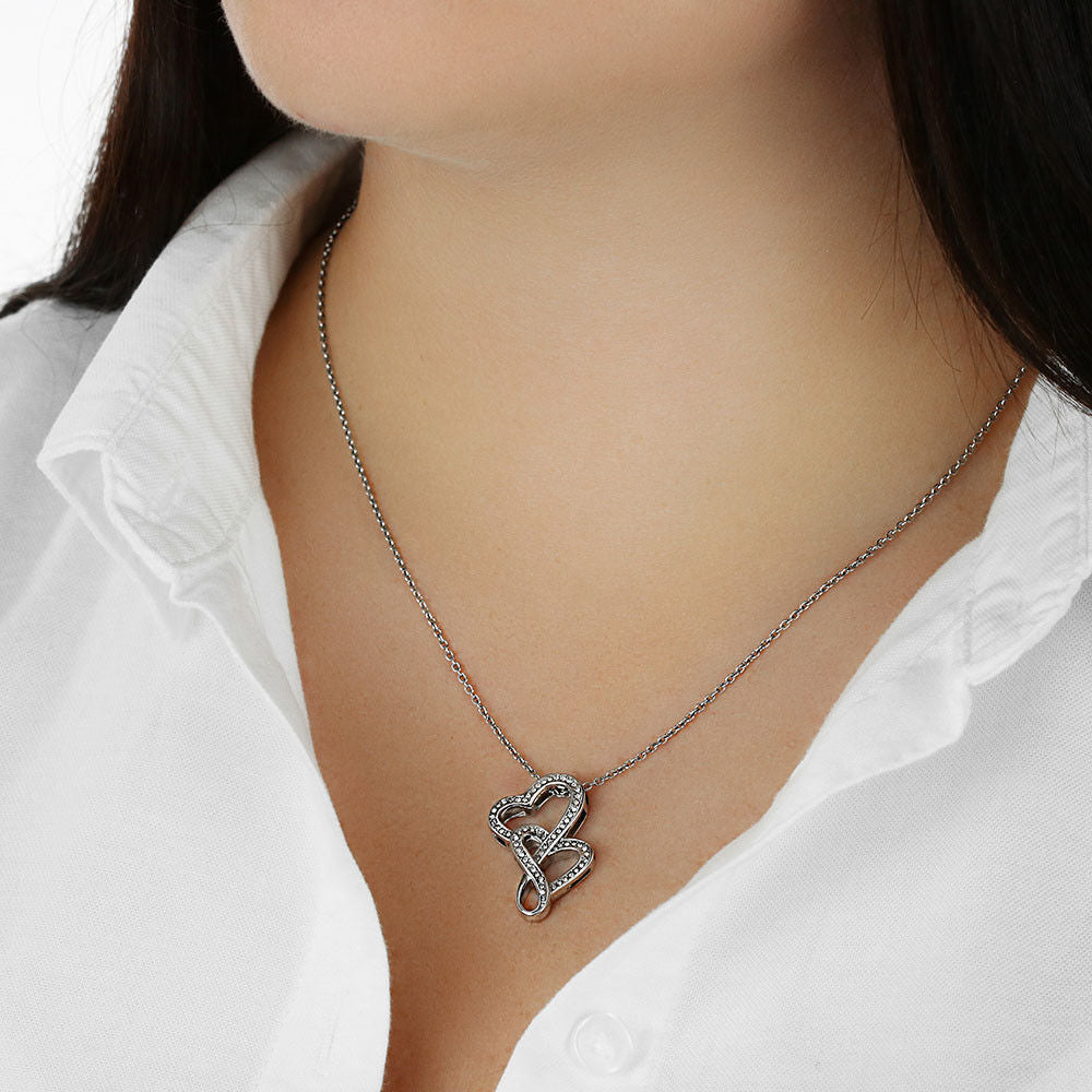 Two Hearts, One Bond – Heart-to-Heart Pendant Necklace