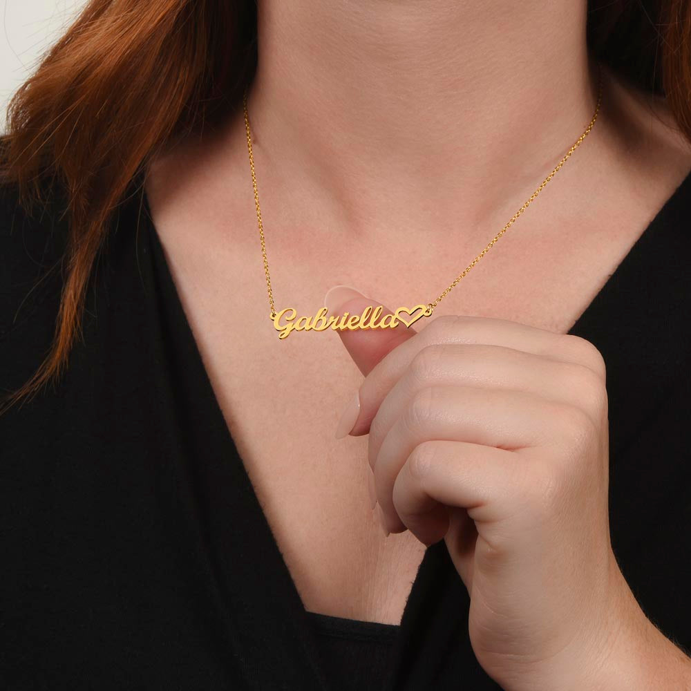 To My Daughter – Heart Name Pendant